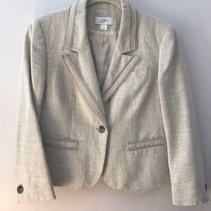 LOFT Linen Blazer with metallic detailing